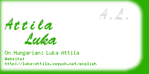 attila luka business card